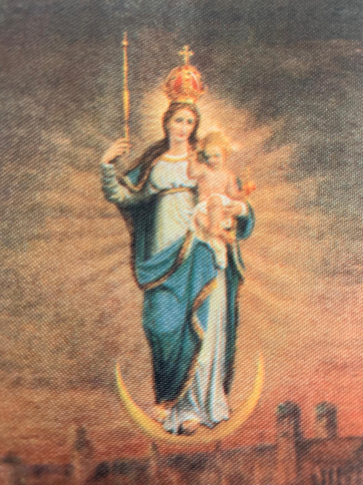 Seidendrucvkbild Patrona Bavarie