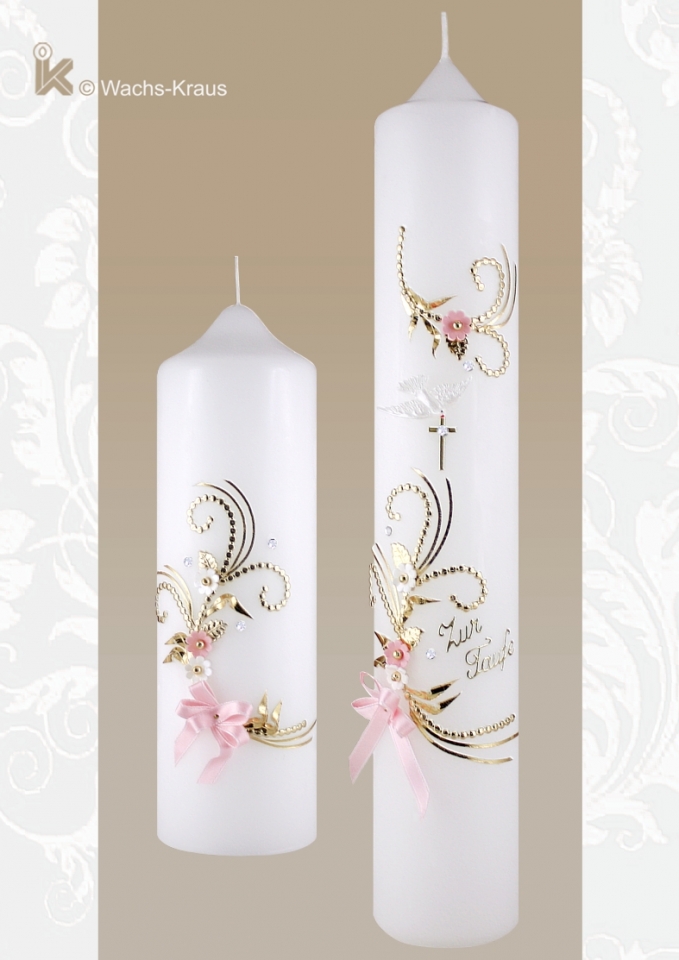 Individuelle Taufkerze Mit Namen - Safari Tiere Design Personalisierbar