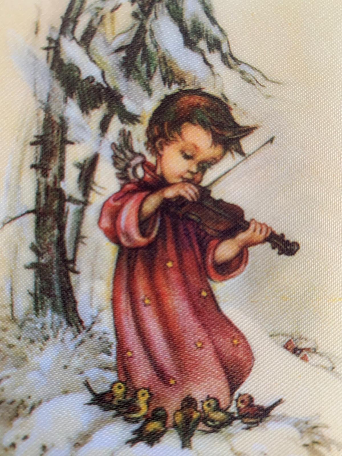 Seidenbild Mädchen
